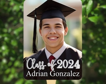 Graduation Fans 2024 (10 Minimum) Photo Personalized College or High School Printed and Assembled Class of 2024