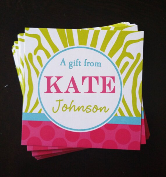 Personalized Labels Printable or Printed with FREE SHIPPING - Calling Cards,Gift Tags, Back to School, Party Favors, Tags - ANY Wording Il_570xn