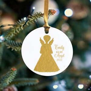 Personalized Nutcracker Ballet Angel Ornament - Aluminum - Personalized in ANY way