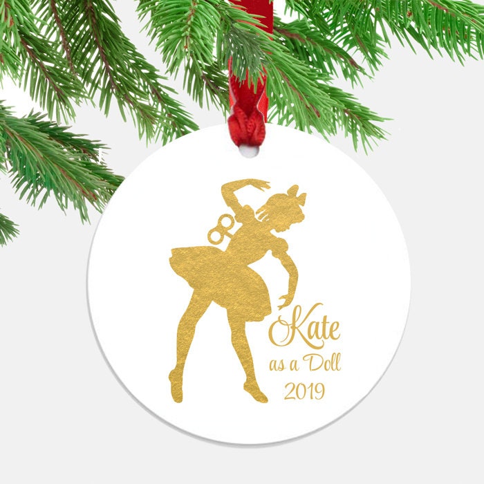 Personalized Nutcracker Wind up Doll Dancer Ornament Etsy