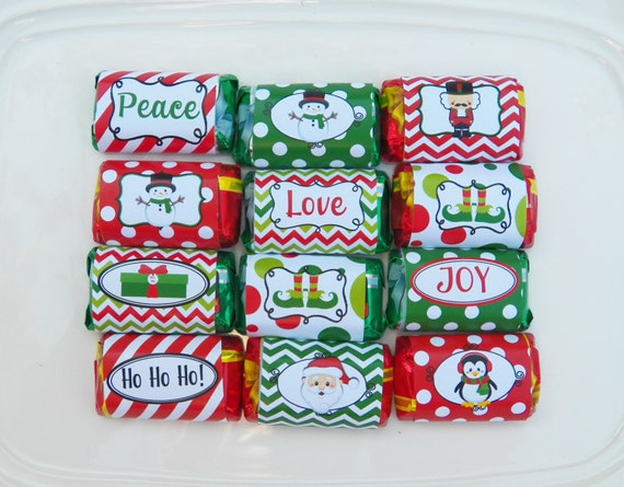 Christmas Mini Candy Wrappers Printable Il_570xn