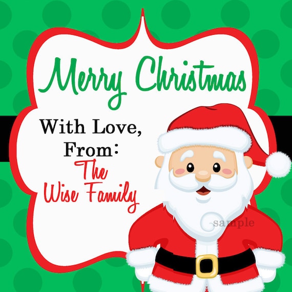 personalized christmas gift tags printable or printed with free free printable gift tags from santa personalized