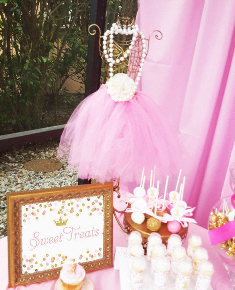 Princess Invitation Printable or Printed with FREE SHIPPING Princess Confetti Collection