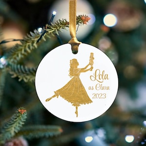 Personalized Nutcracker Clara Ornament - Aluminum - Personalized in ANY way
