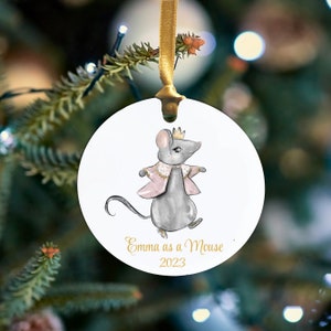 The Nutcracker Ballet Mouse Ornament - Aluminum - Personalized in ANY wording