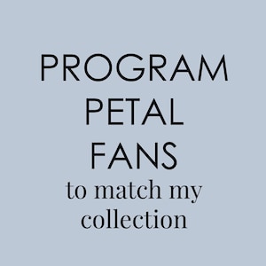 Wedding Program Petal Fans Assembled - Made to Match Any of Our Collections