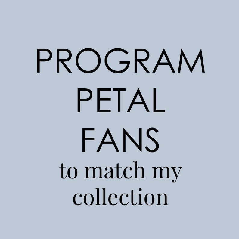 Program Petals Wedding Program Petal Fans Assembled - Made to Match Any of Our ...