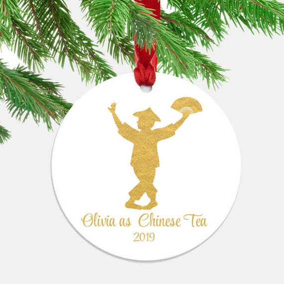 Personalized Nutcracker Chinese Tea Dancer Ornament - Aluminum - Personalized in ANY way Il_570xn