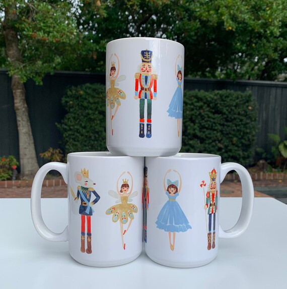 Nutcracker Ballet Mugs Clara Gift Mouse, Angel, Clara, Soldier, and Nutcracker by That Party