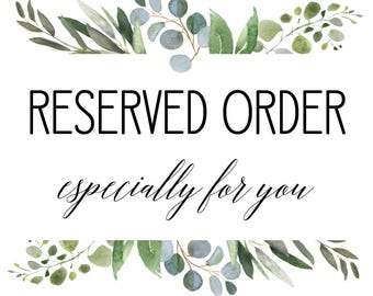 Reserved Especially for Taren