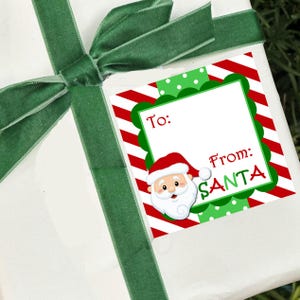 From Santa Gift Tags Christmas Morning North Pole Elf Made - Printable Download