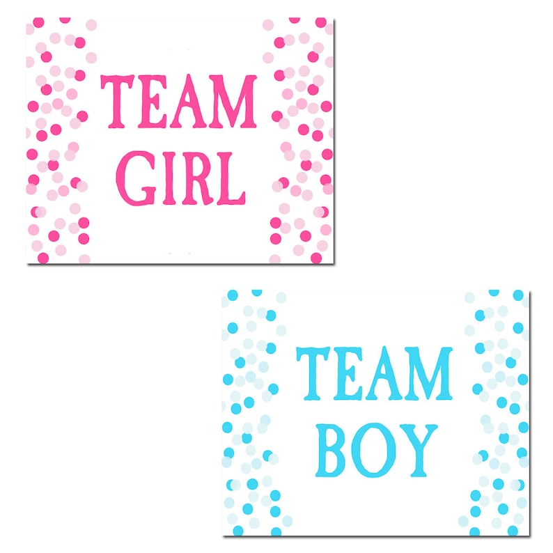 Gender Reveal Sign 8x10 Sign Printable Instant Etsy