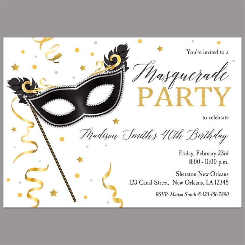 Masquerade Invitation Printable or Revealed with Absolutely free Transport - ANY Wording - Carnival, Masquerade, Ball, Mardi Gras Social gathering photograph regarding Free Printable Masquerade Invitations known as Masquerade Invitation Printable or Released with No cost Shipping and delivery - ANY Wording - Carnival, Masquerade, Ball, Mardi Gras Celebration