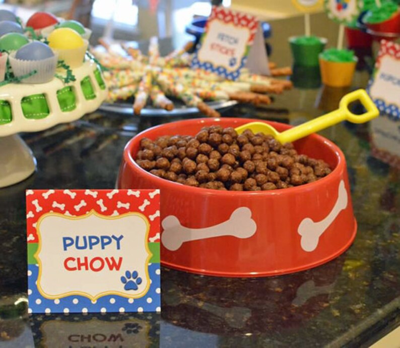 Personalized puppy dog napkin rings printable puppy party  etsy Personalized puppy dog napkin rings printable puppy party  etsy