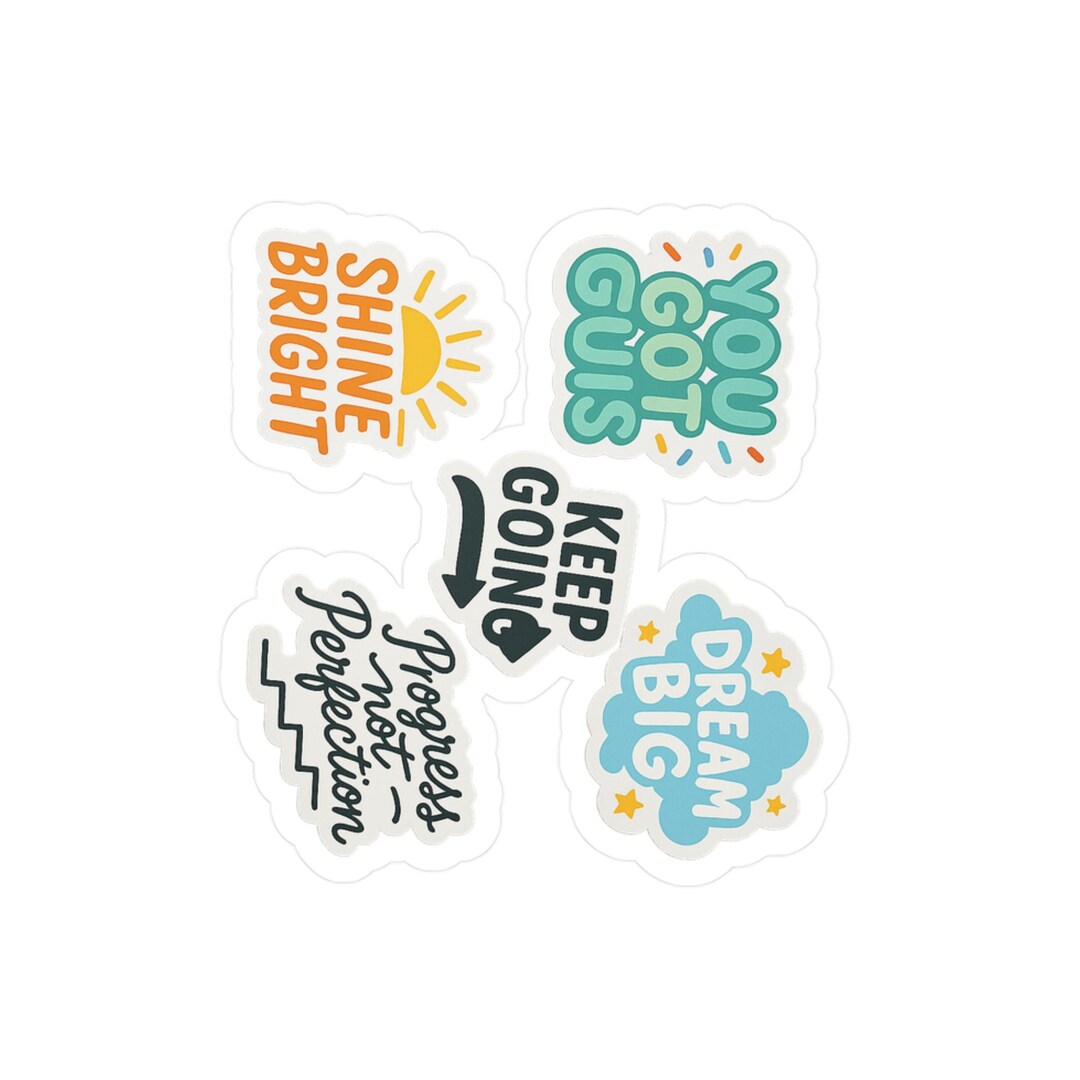 Inspirational Vinyl Sticker Collection - Positive Quote Decals - Etsy