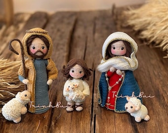 Holy Family Crochet Pattern – Nativity Amigurumi Set PDF