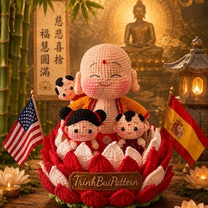Laughing Buddha Amigurumi Crochet Pattern