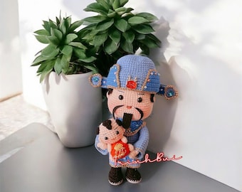 God of Fortune Amigurumi Crochet Pattern: Joy and Lucky Charm