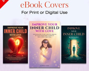 Unique eBook Cover Templates & Custom Book Cover Design | Editable Canva KDP Covers for Self-Publishers | Instant Download |