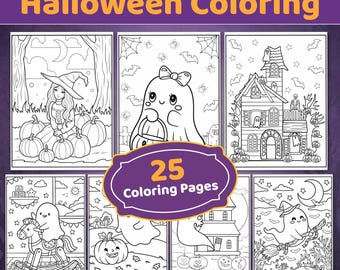Halloween kleurplaten, Halloween kleurboek, Halloween kleurplaten, Halloween kleurplaten voor kinderen, Halloween-activiteiten