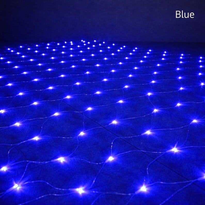 LED Net String Lights 8 Modes Festival Decoration EU US Plug Christmas ...