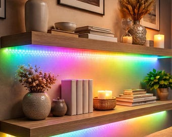 Rave LED Strip Light 50 LEDs/m | Flexible Silicone Light Tape with Round Reticulate Pattern for Decor & Christmas | 360 degree RGBIC Neon