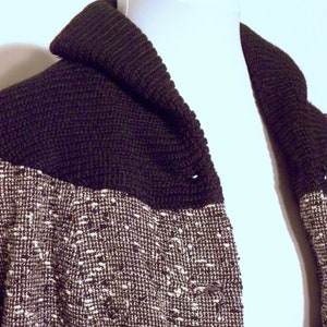 Vintage Tweed & Wool Knit Blazer