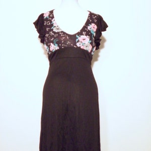 Vintage 90s Black Flirty Dress