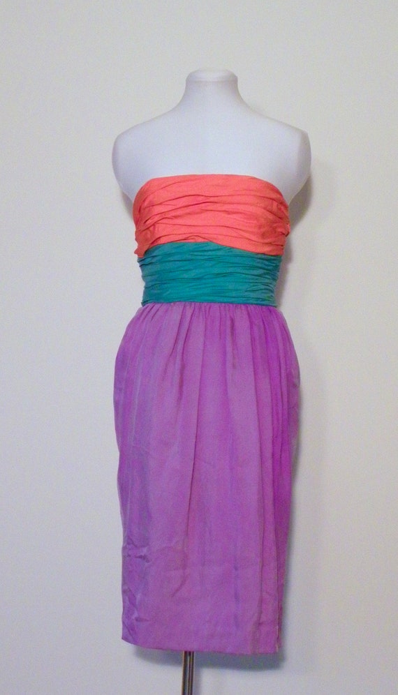 Vintage 80s Ronnie Heller Party Dress