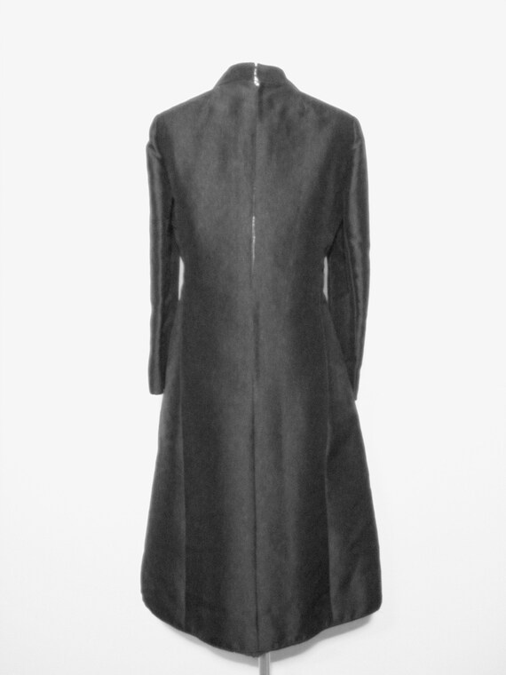 Vintage 50s 60s Adele Simpson Black Silk Dress - image 3