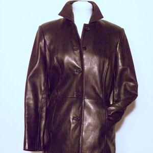 Vintage 90s Black Leather Jacket