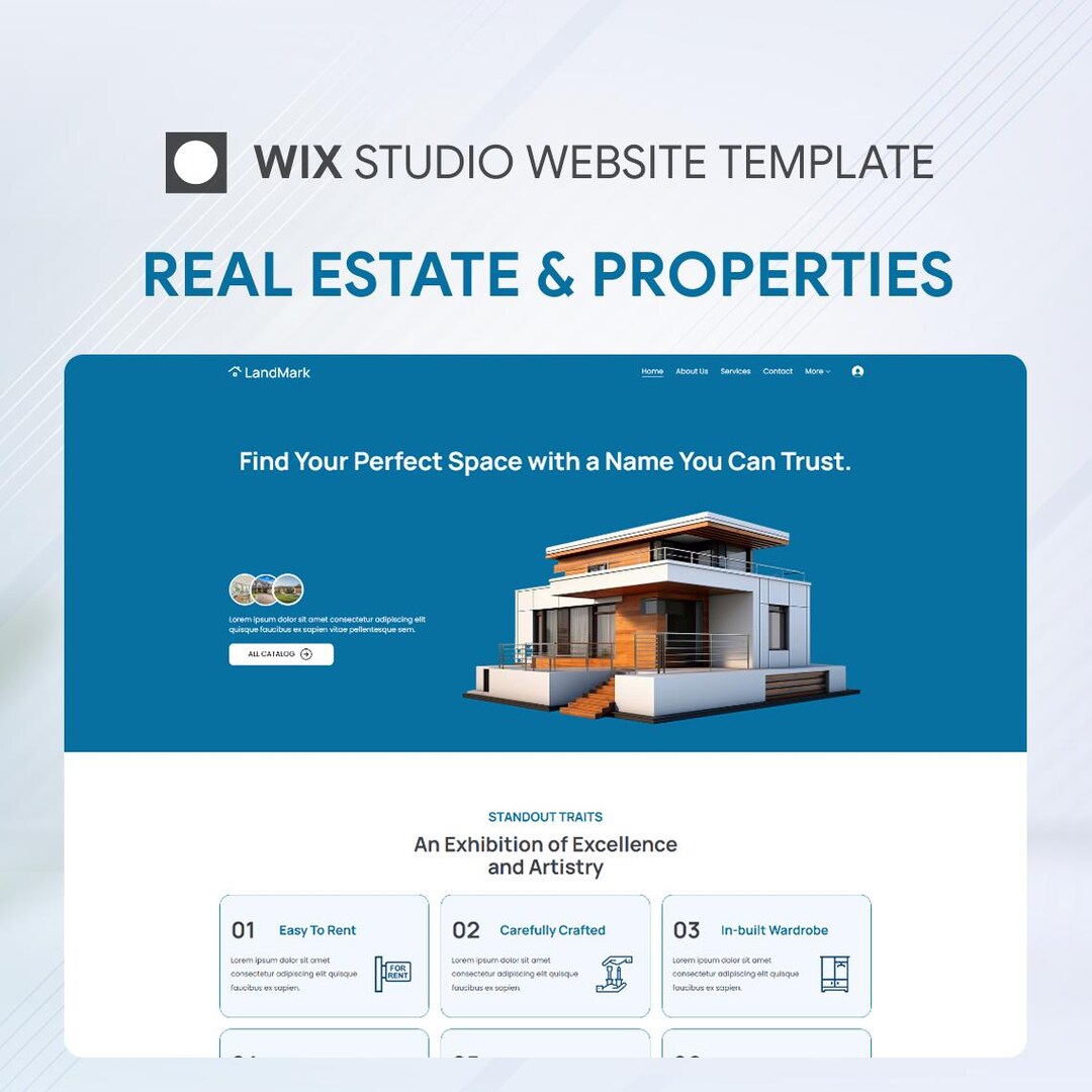Wix Studio Website Template: Real Estate & Property Services (digital ...