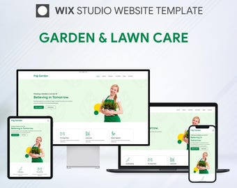 Wix Studio Website Template: Gardening & Landscaping Services (Digital Download)