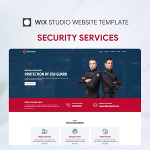 Wix Studio Website Template: Home Security & Surveillance Services (Digital Download)