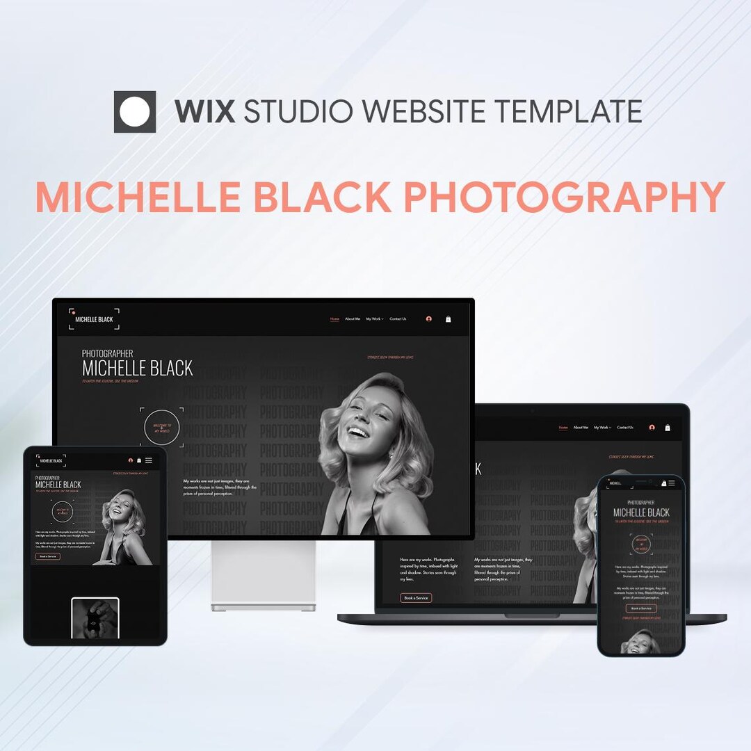 Wix Studio Website Template Photography & Creative Portfolio (digital