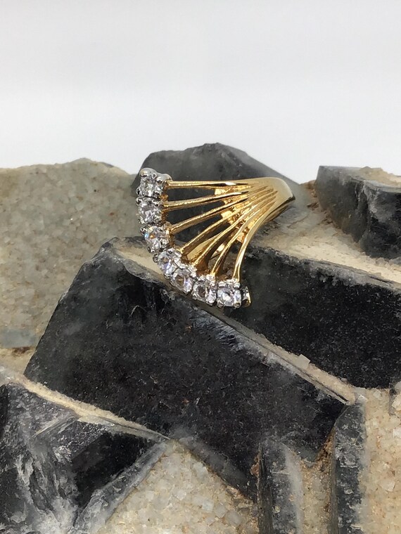 Waterfall Cluster Statement Ring, Vintage 70's-80… - image 2