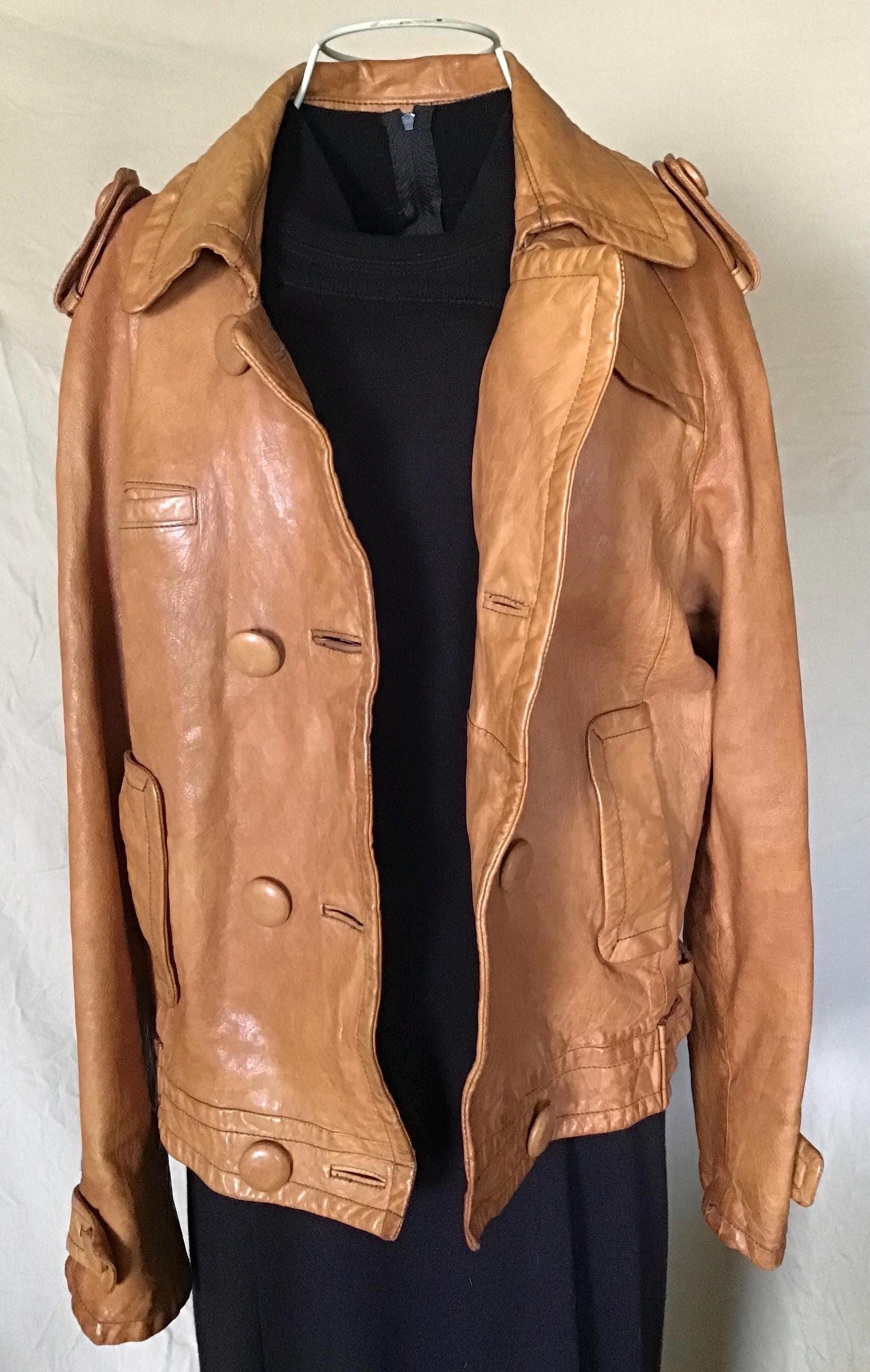 Vintage Banana Republic Leather Jacket - Etsy