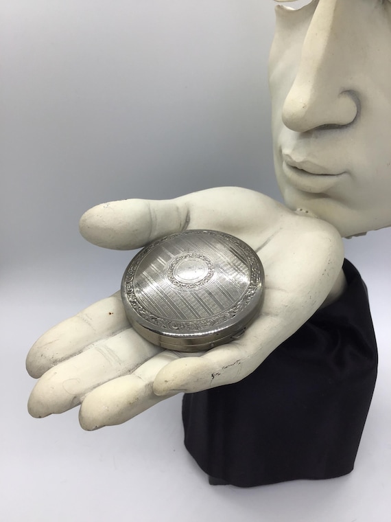 Hinged Pocket Mirror Compact Complete; Mirror and… - image 3