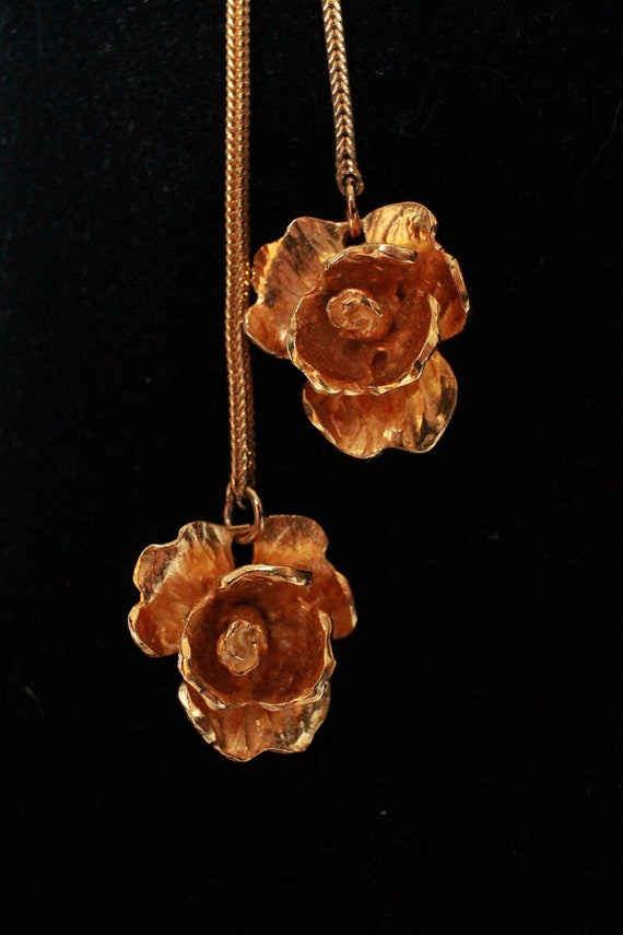 Vintage Rose Flappers Necklace - Costume - image 4