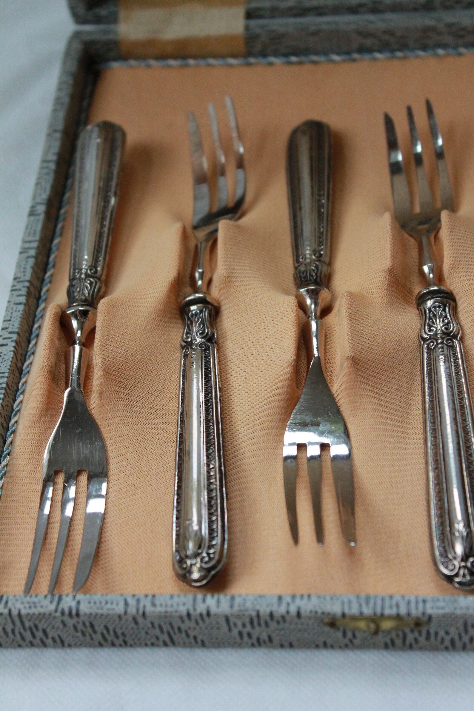 Set Six Silver Cake Forks Antique, Classic 1940's, Argento 800/1000 Etsy