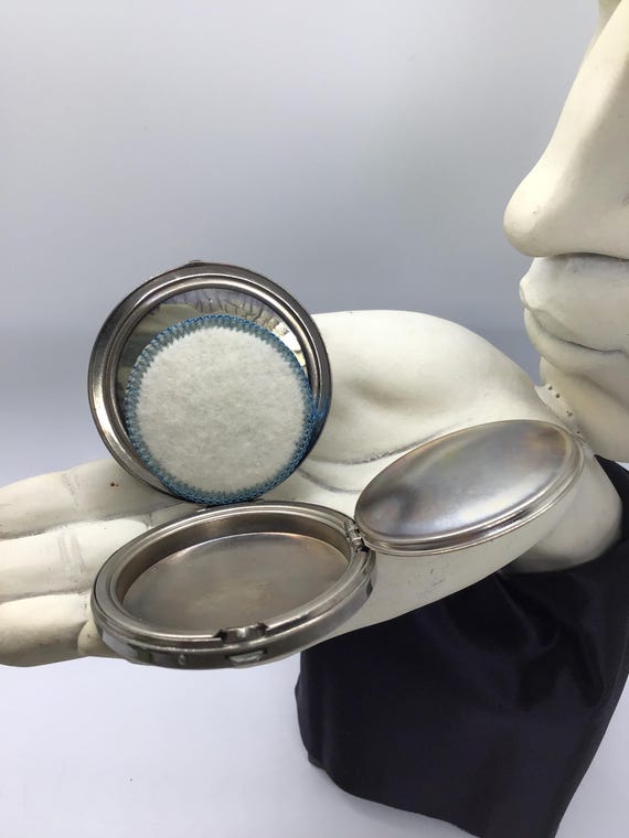 Hinged Pocket Mirror Compact Complete; Mirror and… - image 8