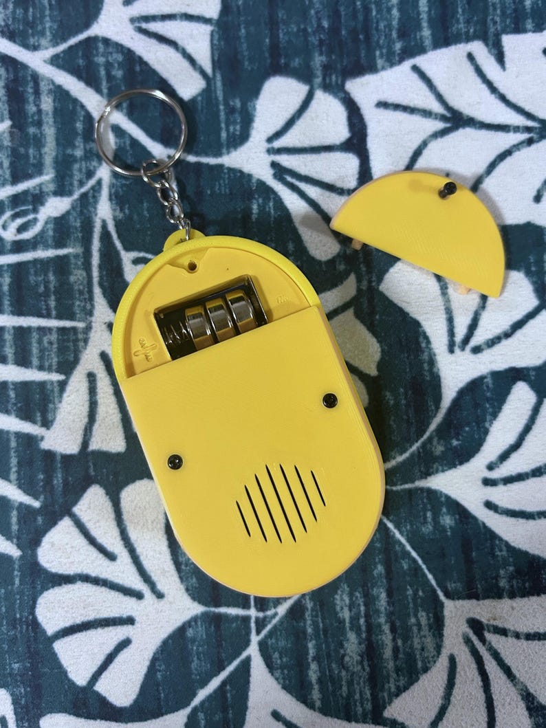 Bluey Toy - back of the toy with three button batteries inside that battery compartment.