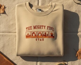 Embroidered Utah Sweatshirt | The Mighty Five National Parks Crewneck