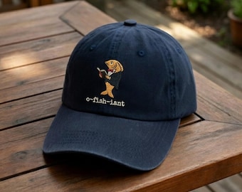 Funny Fishing Officiant Embroidered Hat – O-Fish-Iant Legalizer of Love Cap for Wedding Minister