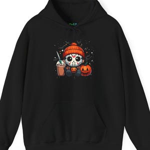 Gruseliger Jason inspirierter Halloween Hoodie: Horrorfilm-Sweatshirt für Herbstkostüm & Gruseliges Geschenk