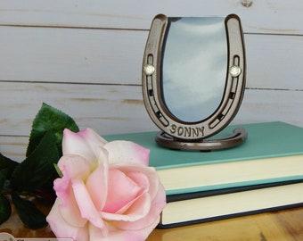 Personalized Iron And Steel Horseshoe Anniversary By Lizzyandme
