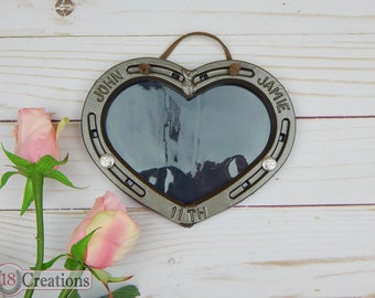 Personalized Iron And Steel Horseshoe Anniversary By Lizzyandme
