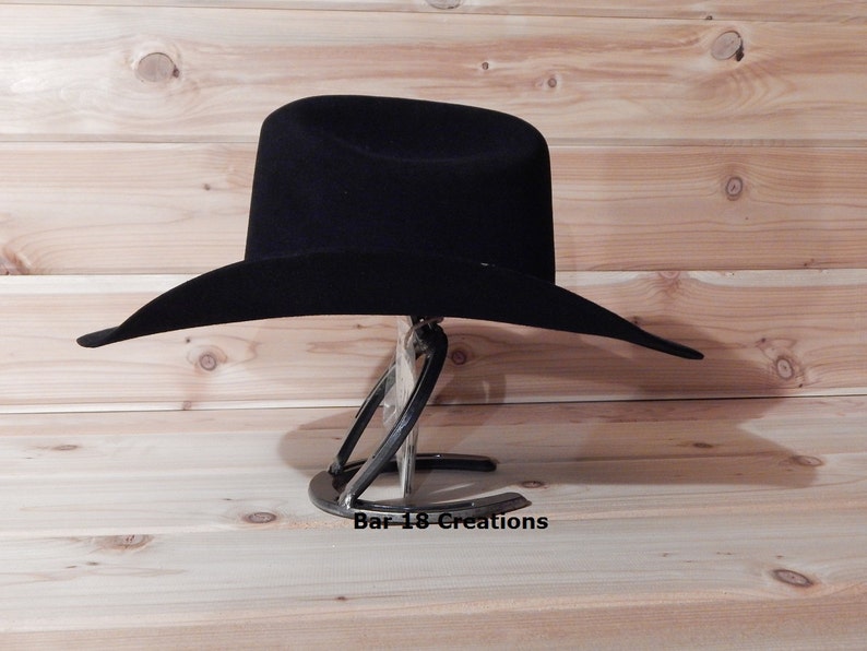 Cowboy Hat Rack Horseshoe Cavalry Table Stand Wall Mount Western Storage Single Hook Holder Made Of Horseshoes Iron Gift For Him