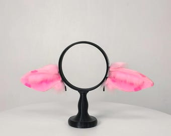 Pink Sheep Ears Headband, Faux Fur Cosplay Gear, Kemonomimi Gear, Headpiece for Furry Conventions and Halloween