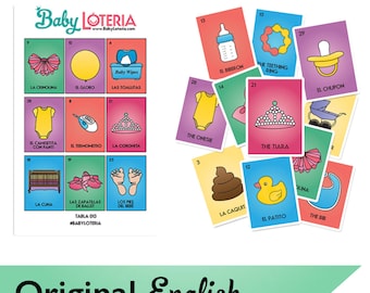 Baby Loteria - Anglais Original (30 cartes de visite + 50 tablas)